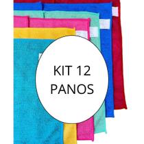 Panos De Microfibra Multiuso Super Absorvente Atoalhado Carro Casa Não Solta Fiapo