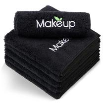 Panos de Microfibra para Remover Maquiagem Orighty 33 x 33 cm, Kit com 6, Preto