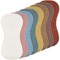 Panos de musselina para arrotar Frienda, 8 peças, 25x50 cm, multicoloridos