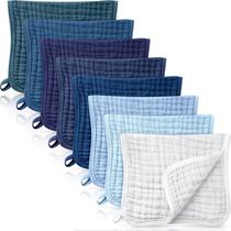 Panos de musselina para arrotar Remagr, 6 camadas de algodão, 25x50cm, pacote com 8