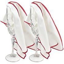 Panos de polimento de microfibra para taças de vinho Wine Chic, pacote com 2 Panos de polimento de microfibra para taças de vinho Wine Chic, pacote com 2