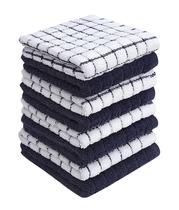 Panos de prato Bumble Premium Cotton 30 x 30 cm, azul marinho, 405 g/m2, pacote com 8 Panos de prato Bumble Premium Cotton 30 x 30 cm, azul marinho, 405 g/m2, pacote com 8