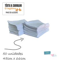 Panos de Prato com bainhas Têxtil H Carvalho com 50 unidades