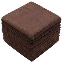 Panos de prato de microfibra VeraSong 30x30cm, pacote com 10, marrons Panos de prato de microfibra VeraSong 30x30cm, pacote com 10, marrons