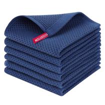 Panos de Prato Homaxy Algodão Trama Waffle 30x30cm Pacote com 6 Panos de Prato Homaxy Algodão Trama Waffle 30x30cm Pacote com 6