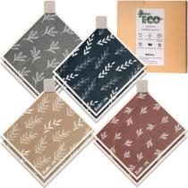 Panos de prato suecos Eulnars, pacote com 8 toalhas de papel reutilizáveis