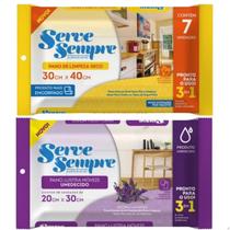 Panos Limpeza a Seco e Lustra Móveis Limpa Perfuma Rápido Prático Descartável 20 Unid