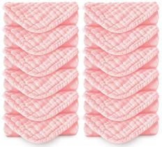 Panos para arrotar para bebês, algodão musselina Spotted Play, 100% 20x10cm, rosa