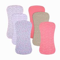 Panos para arrotar para bebês Gelisite, pacote com 6, algodão extra absorvente