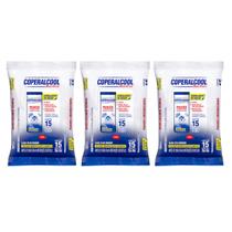 Panos Umedecidos Coperalcool Bacfree 70INPM Embalagem de Bolso Clássico 45 Panos