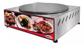 Panquequeira Elétrica Máquina Para Crepe Frances Crepeira Disco 37cm