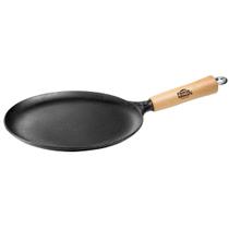 Panquequeira ferro 24x2cm cabo madeira Panela Mineira