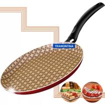 Panquequeira frigideira Tramontina Turim Cor Vermelho Antiaderente 22cm0,6L