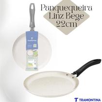 Panquequeira Tramontina Linz Alumínio Antiaderente Starflon Max 22cm 0.6L Bege Panquequeira Tramontina Linz Alumínio Antiaderente Starflon Max 22cm 0.6L Bege