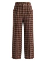 Pant Hobemty feminino xadrez vintage Houndstooth, perna larga, vermelha Pant Hobemty feminino xadrez vintage Houndstooth, perna larga, vermelha