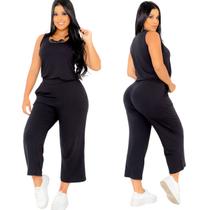 Pantacourt Acinturato Elegante Conjunto Pantalona Regata Pantalona Midi Viscolycra Feminina Max Saruel Bolsos Laterais