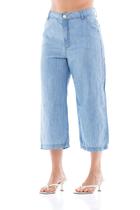 Pantacourt Jeans Feminina Arauto Mom Leve