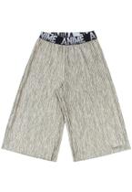 Pantacourt Plissada Prata Animê