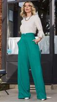 Pantalona Cós Ponta Cora Canela - Verde