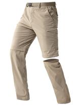 Pantalones Convertibles para Senderismo FREE SOLDIER Khaki 38x30 Ligeros