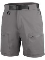 Pantalones Cortos Cargo Tácticos para Hombre FREE SOLDIER Gris con Cinturón Pantalones Cortos Cargo Tácticos para Hombre FREE SOLDIER Gris con Cinturón