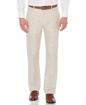Pantalones de Vestir Perry Ellis para Hombre, Mezcla de Lino, Corte Regular, 29W x 32L
