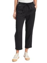 Pantalones GAP Easy Straight Pull-on en Negro True, Talla Pequeña Alta