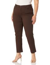 Pantalones Gloria Vanderbilt Amanda de Tiro Alto Tapered Color Café 6P Pantalones Gloria Vanderbilt Amanda de Tiro Alto Tapered Color Café 6P