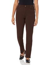 Pantalones Gloria Vanderbilt Amanda Tapered de Cintura Alta Café 46 cm