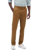 Pantalones Khaki Ajustados para Hombre GAP Palomino Marrón 38W x 32L