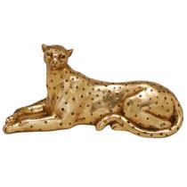 Pantera decorativa em resina 62,2x22,85x26,67 mabruk