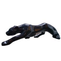 Pantera Escultura Cerâmica - Decoração Moderna de Luxo e Poder