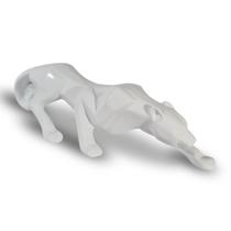 Pantera Leopardo Decorativo em Cerâmica 63 cm Decoração Casa Escritório - DECORIANA