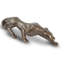 Pantera Leopardo Decorativo em Cerâmica 63 cm Decoração Casa Escritório