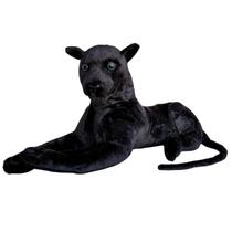 Pantera Negra De Pelúcia Realista Grande Onça Leopardo