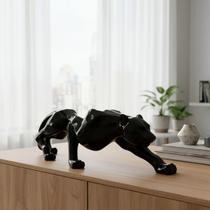Pantera Negra estátua Enfeite Luxo Casa resina 37 cm Pantera Negra estátua Enfeite Luxo Casa resina 37 cm