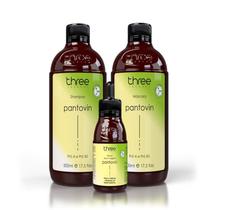 Pantovin Kit Shampoo e Máscara de 500g e Tônico Antiqueda e Crescimento Capilar Acelerado Three Therapy