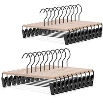 Pants Hangers Nature Smile Deluxe Beech Wood, pacote com 20 Pants Hangers Nature Smile Deluxe Beech Wood, pacote com 20