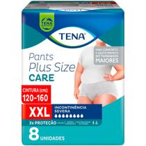 Pants Plus Size Care TENA Tamanho Especial XXL com 8 unidades - IMPORTADA