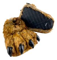 Pantufa 3d Garra De Urso Pardo Marrom Calçado Cosplay