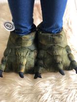 Pantufa 3D Garra Dino inverno quentinha dinossauro