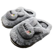 Pantufa 3D Infantil Chinelo Bichinho Orelha Coelho Pelinho - Hhw