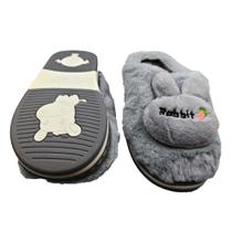 Pantufa 3d infantil Chinelo Bichinho Orelha Coelho Pelinho Inverno Proteção Frio 1 par