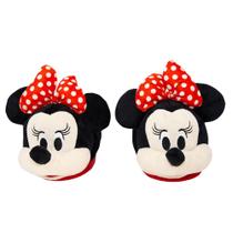 Pantufa 3d Minnie Quentinha Pelúcia Disney Licenciada Luxo