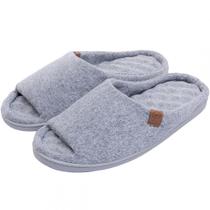 Pantufa Aberta Anatômica Elegance em Atoalhado - Mescla - 41/42