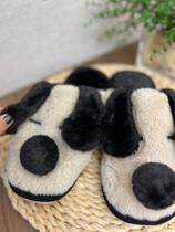 Pantufa Adulto Cachorro Pom Pom Antiderrapante Inverno Frio Pantufa Adulto Cachorro Pom Pom Antiderrapante Inverno Frio