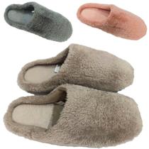 Pantufa Adulto Chinelo Anti Derrapante Em Veludo Confortável Unissex