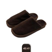 Pantufa Adulto Marrom 40/41 Super Confortável Macia