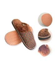 Pantufa adulto Masculina feminina em veludo macio