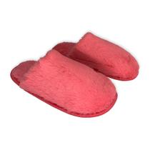 Pantufa Adulto Pink 38/39 Confortável Macia e Felpuda